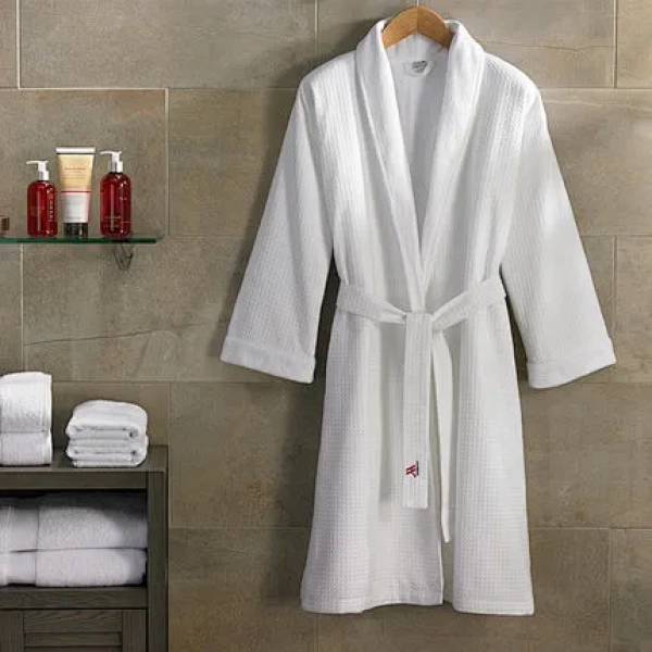 Hotel bathrobe